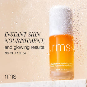 RMS Beauty SuperSerum Hydrating Mist cap close-up highlighting premium formula