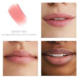 Close-up of RMS Beauty lip balm texture, smooth and non-greasy