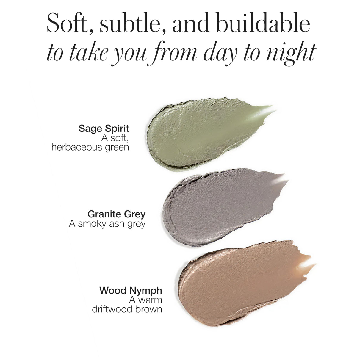 RMS Beauty Eye Love Cashmere Minis matte finish delivers featherlight wear.