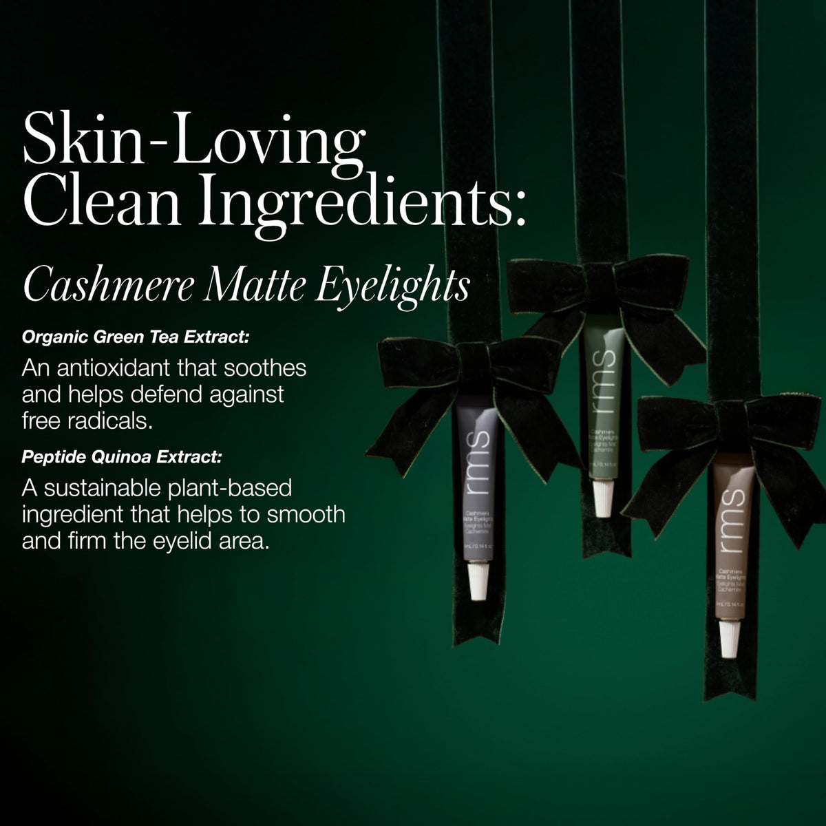 RMS Beauty Eye Love Cashmere Minis mini-case travel-friendly design for on-the-go makeup.