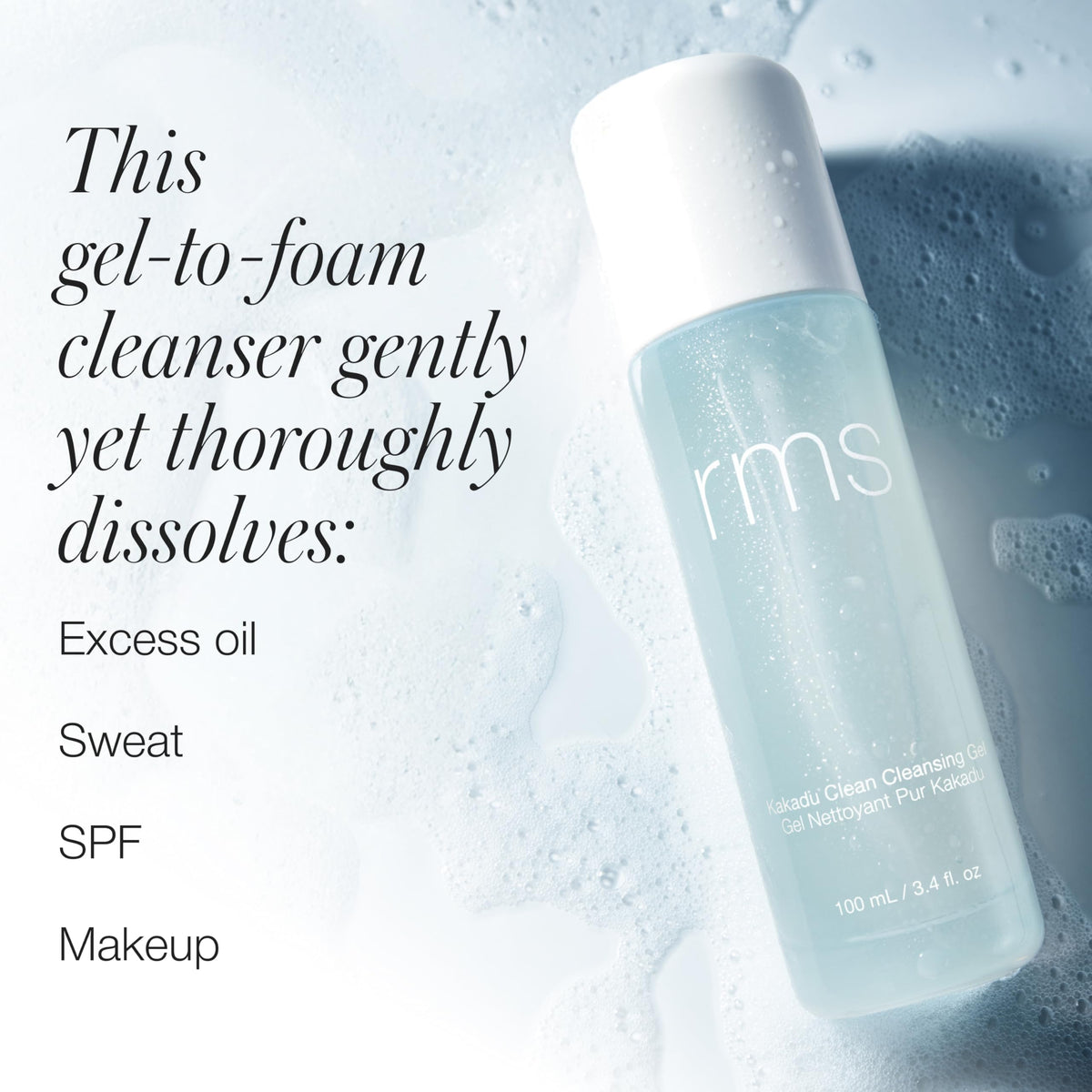 RMS Beauty Kakadu Clean with Kakadu Plum boost for brighter-looking skin