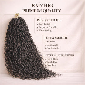 RMYHIG Goddess Locs 18inch ready to wear for quick styling.