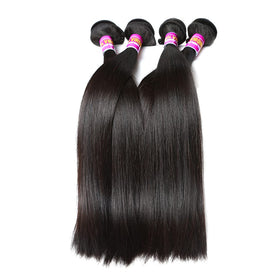 RN BEAUTY Brazilian straight double weft, durable weave for long-lasting looks.