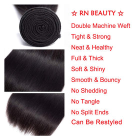 RN BEAUTY Natural black virgin hair, tonal match for most clients.