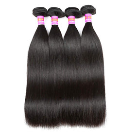 RN BEAUTY Virgin hair bundles, close view, silky feel for natural blends.