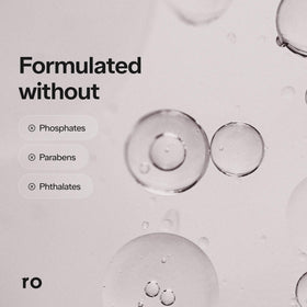 Ro Men's Revive Shampoo with mint scent captured in the bottle