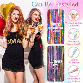 ROADPLUM heat-resistant fiber silk ensures safe styling with heat tools