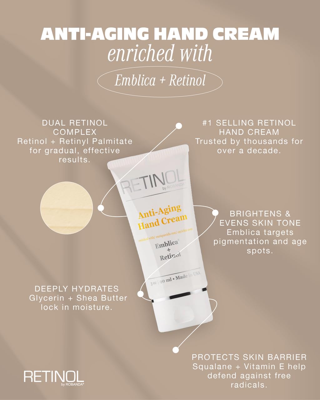 Robanda Travel-size hand cream tube ready for on-the-go hydration