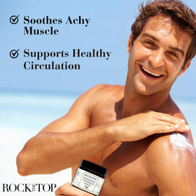 Rock the Top skin hydration oil blend applied to skin for moisture
