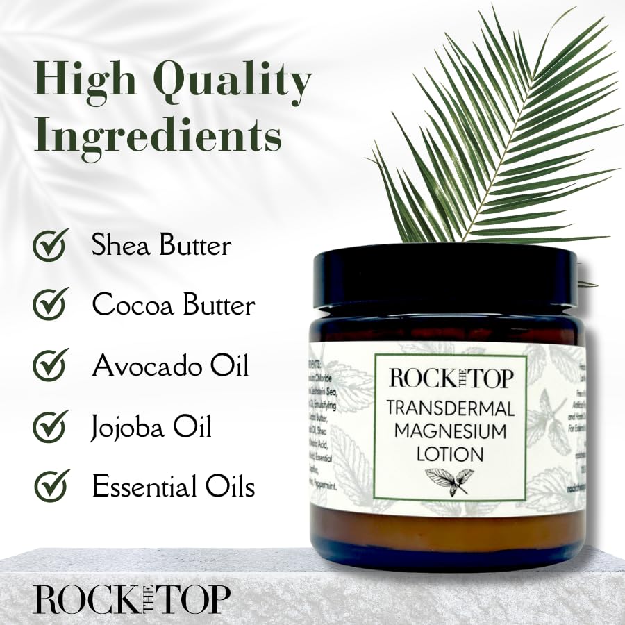 Rock the Top sleep-enhancer lotion at dusk for a calm routine