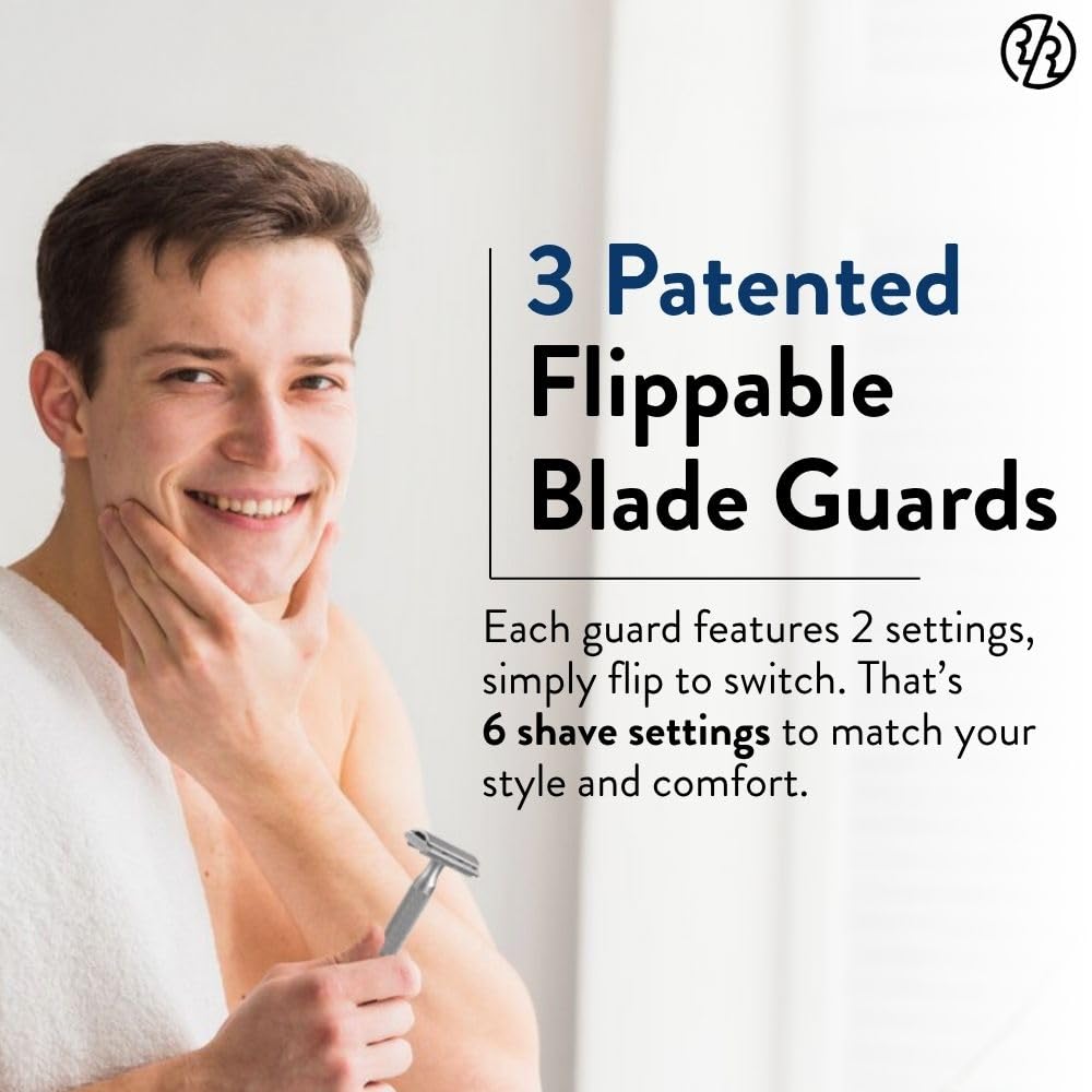 Rockwell 6S includes five double-edge blades for immediate use.