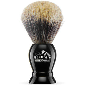Rocky Mountain Barber brush dense bristles close-up highlighting texture.
