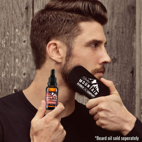 Rocky Mountain Barber Co beard brush untangles and shapes facial hair