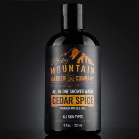 Rocky Mountain Barber Co beard wash application showing easy lather