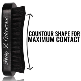 Rocky Mountain Barber Co premium brush design with high-quality bristles