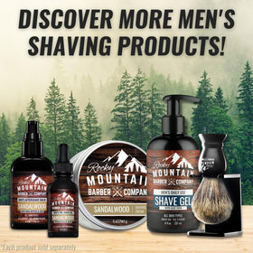 Rocky Mountain Barber Co shaving cream barbershop scent elevates morning routine