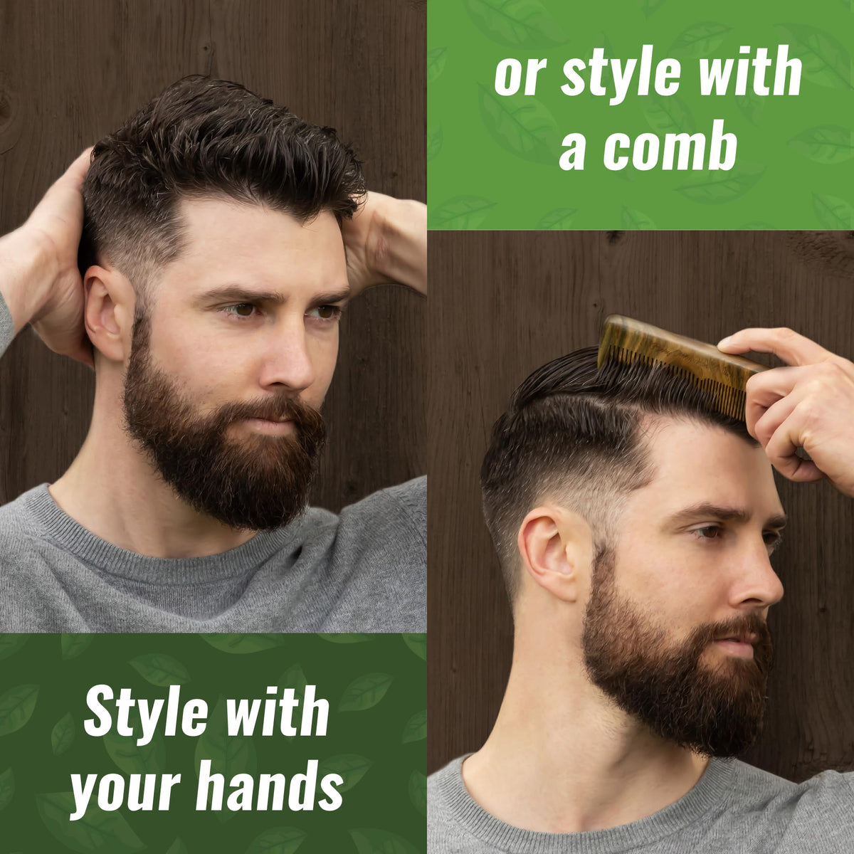 4 oz container of Rocky Mountain Barber Company fiber cream for extended styling.