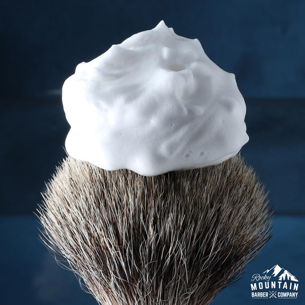 Rocky Mountain Barber dense lather demonstrates easy razor glide
