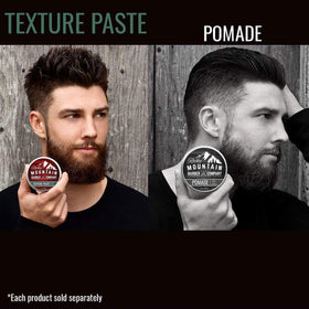 Rocky Mountain Barber Company hair paste washes out easily after wear.