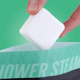 No artificial dyes, dissolves cleanly without residue on shower surfaces.