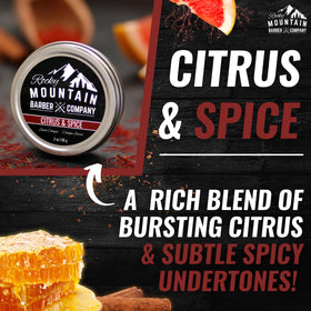 Applying Rocky Mountain Barber solid cologne to wrists and neck