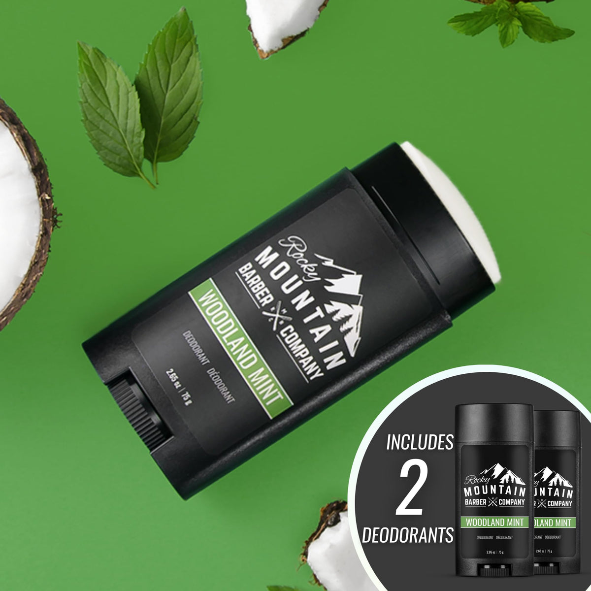 Rocky Mountain Barber Woodland Mint 2-pack shown together for extended coverage.