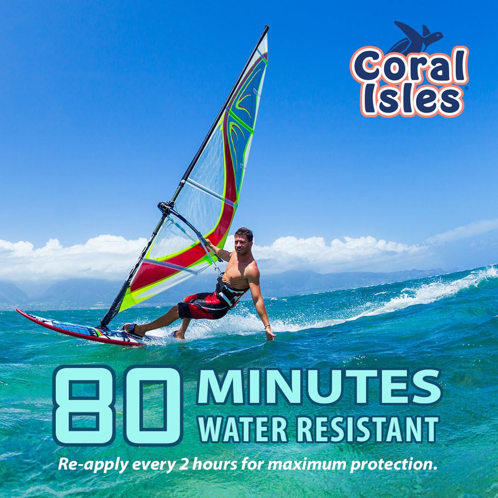 Rocky Mountain Coral Isles pump dispenser enables easy reapplication during activities