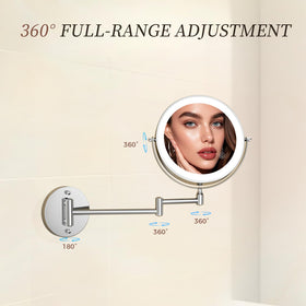 Rocollos 360-degree swivel and 13-inch extendable arm adjust to your position.