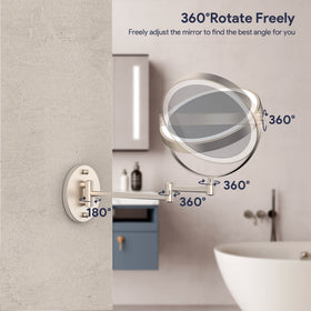 Rocollos 360-degree swivel extendable arm for flexible viewing