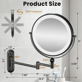 Rocollos double-sided 1x/30x magnification for precision grooming