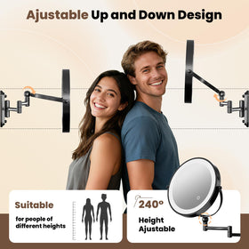 Rocollos durable ABS construction with silver-plated mirror surface