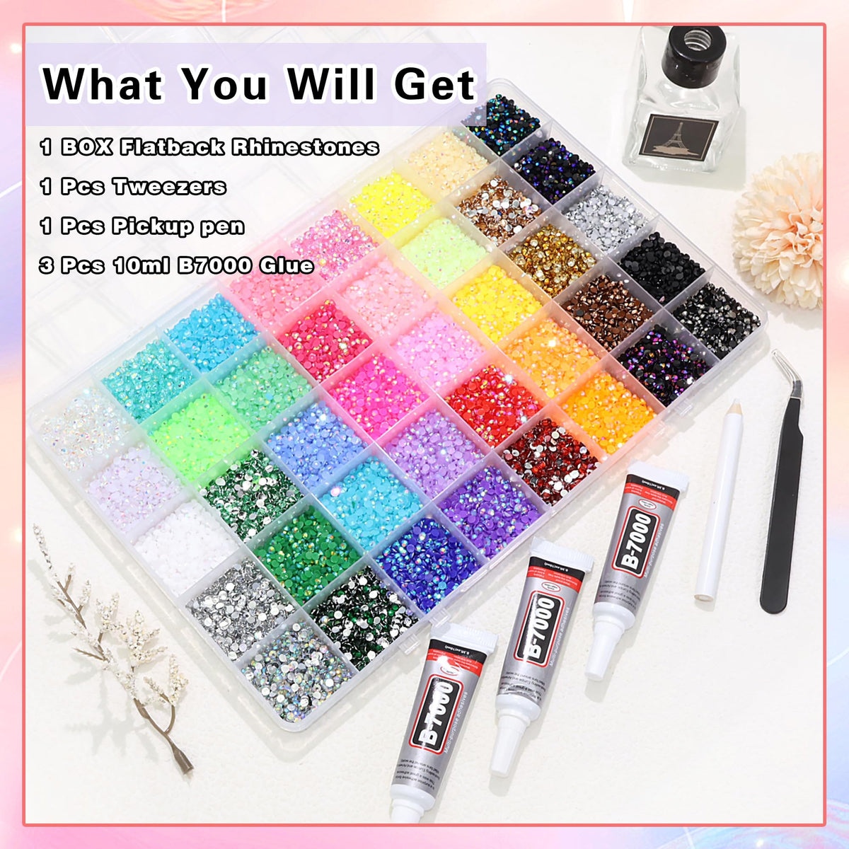 RODAKY diamond gems for crafts and nail design projects.