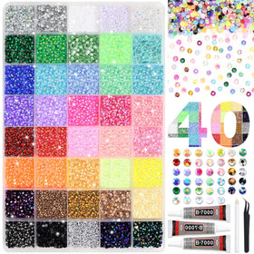 RODAKY resin jelly rhinestones 3mm in mixed colors for dazzling nail art.