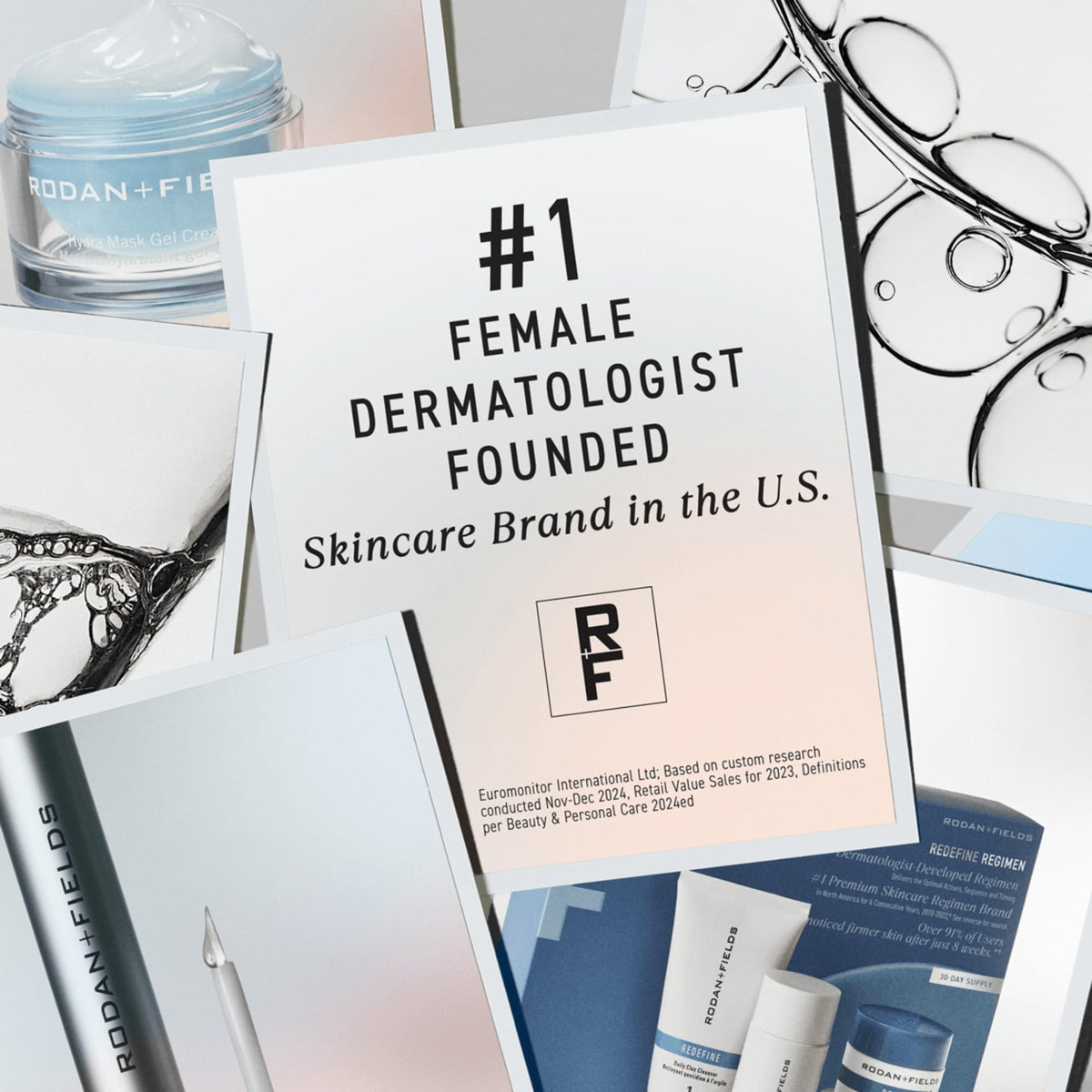 RODAN + FIELDS Essentials Daily Body Moisturizer packaging highlights climate-proof hydration.