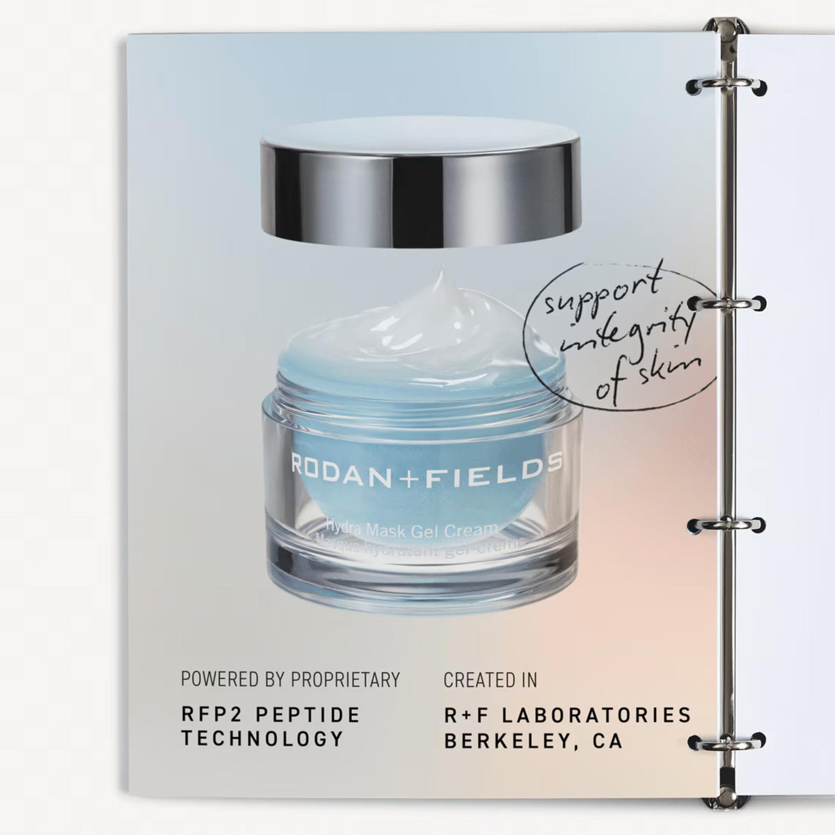 RODAN + FIELDS Hydra Mask Gel Cream night application demonstrates easy absorb formula