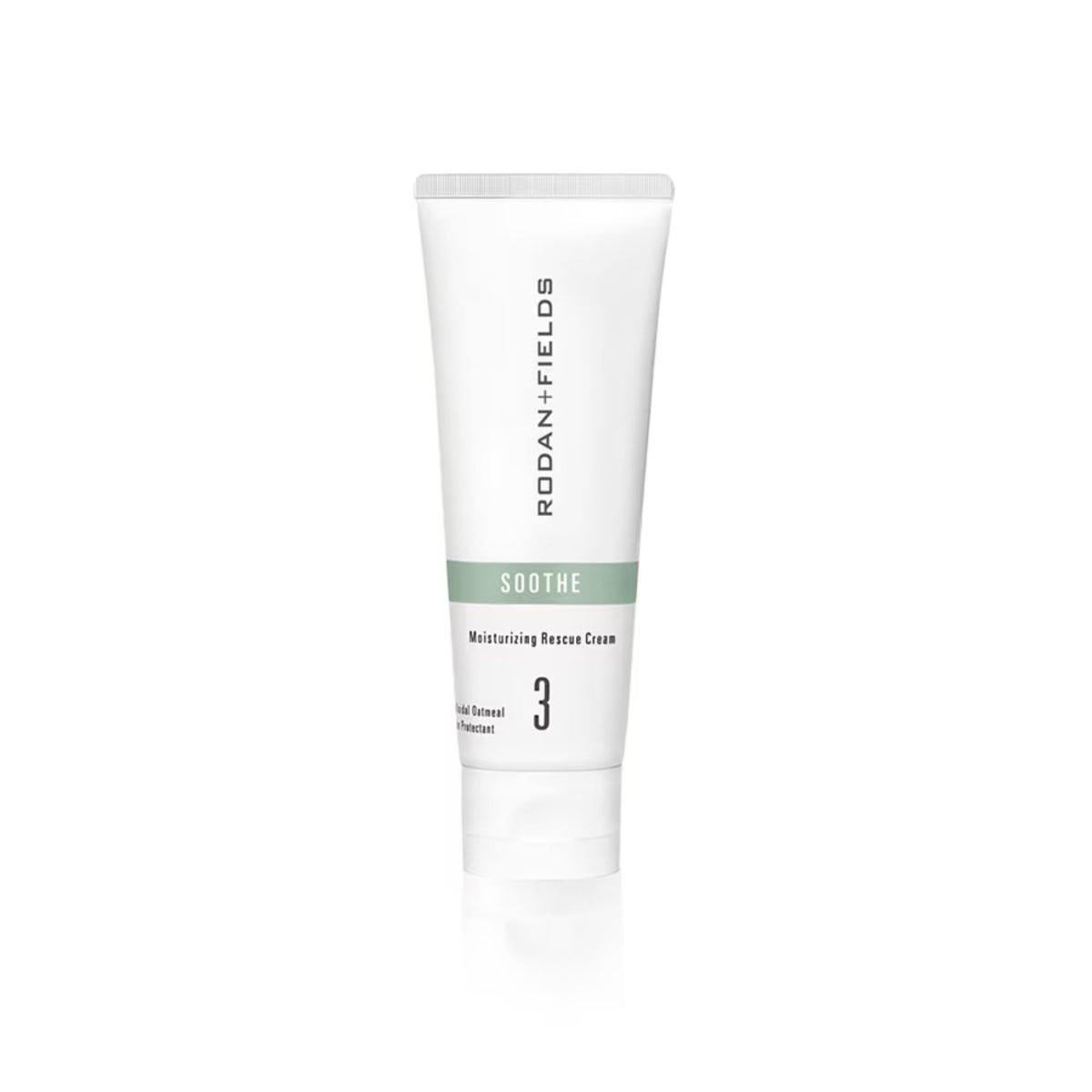 Rodan + Fields Soothe Rescue Cream jar provides daily hydration for sensitive skin.