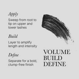 Rodial Mascara XXL matte formula closeup shows non-clumping, weightless finish.