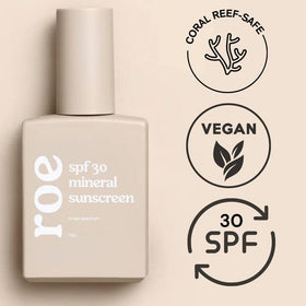 Roe Wellness bottle demonstrated for easy daily sun care