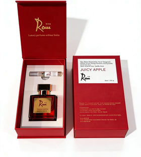 Roiii Juicy Apple spray action demonstrates easy, balanced fragrance application.