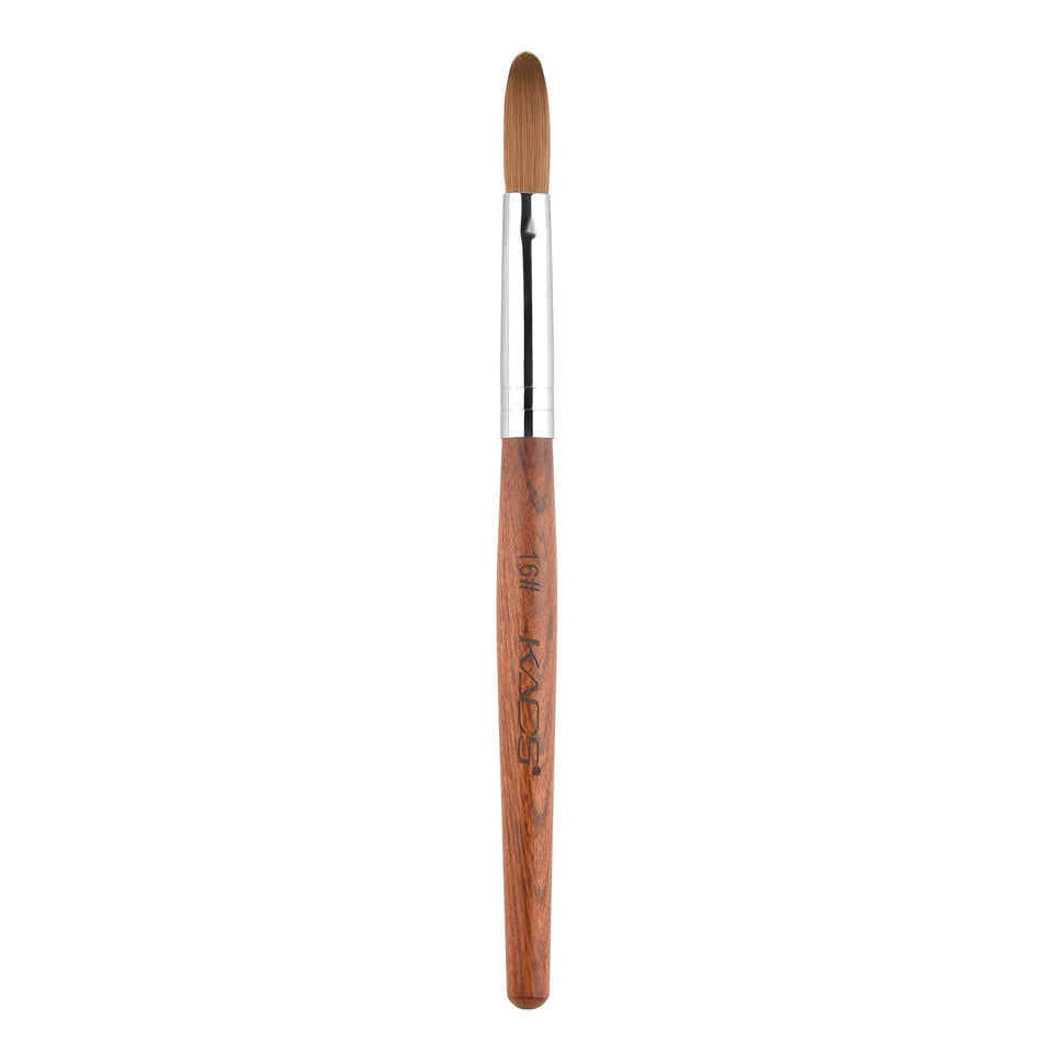 Rolabling nail brush with Kolinsky sable hair for precise acrylic art.