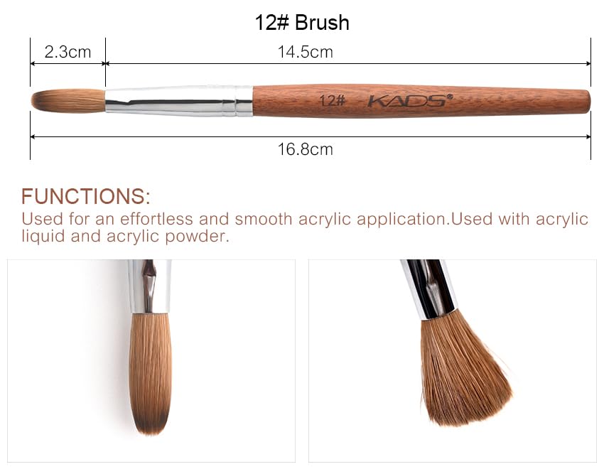 Rolabling nail brush suited for professional salons and DIY nail art.
