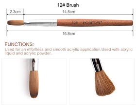 Rolabling nail brush suited for professional salons and DIY nail art.