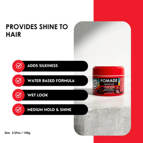 Residue-free finish with Rolda Freestyle pomade on clean hair