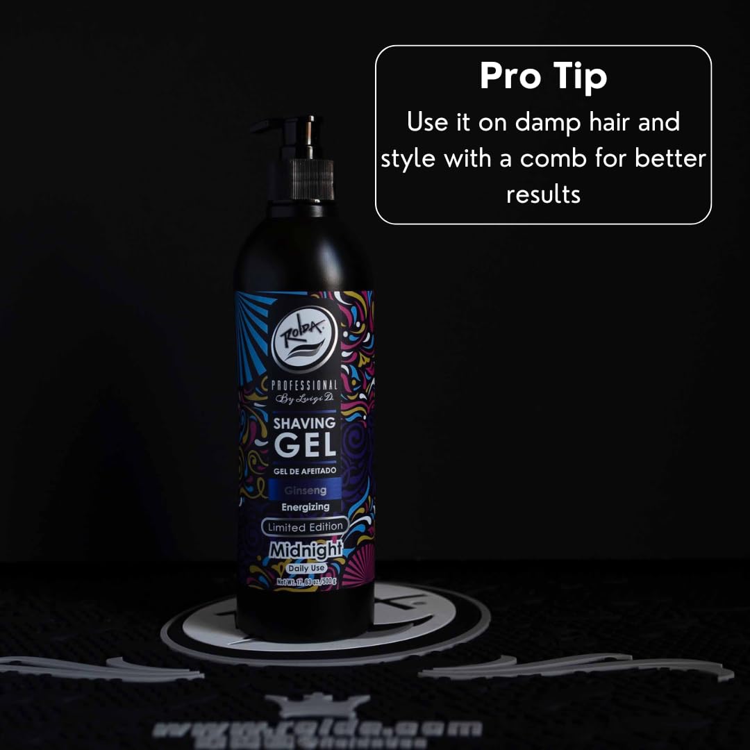 Rolda Midnight Ginseng barber-grade packaging signals professional quality