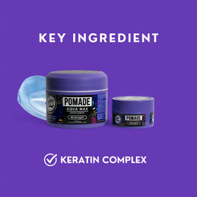 Person applying Rolda Midnight Pomade for controlled styling and non-greasy feel