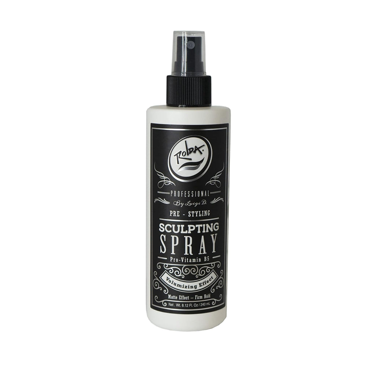 Rolda Pre-Styling Spray mist at close range for controlled styling.