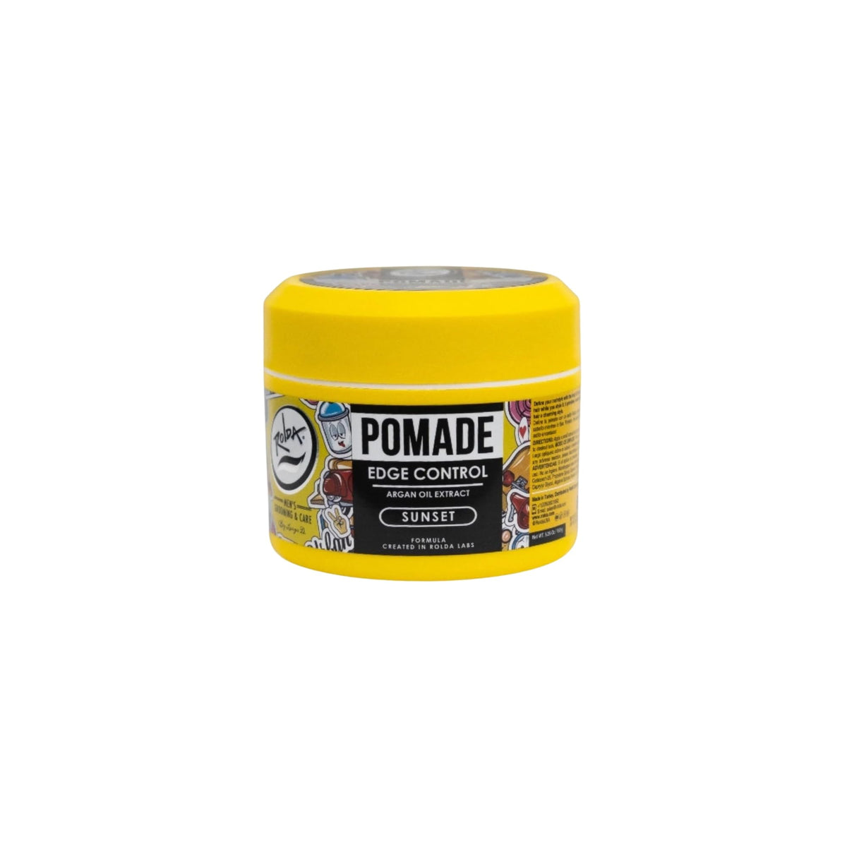 Rolda Sunset Hair Pomade bottle shows sleek packaging for easy medium-hold styling.