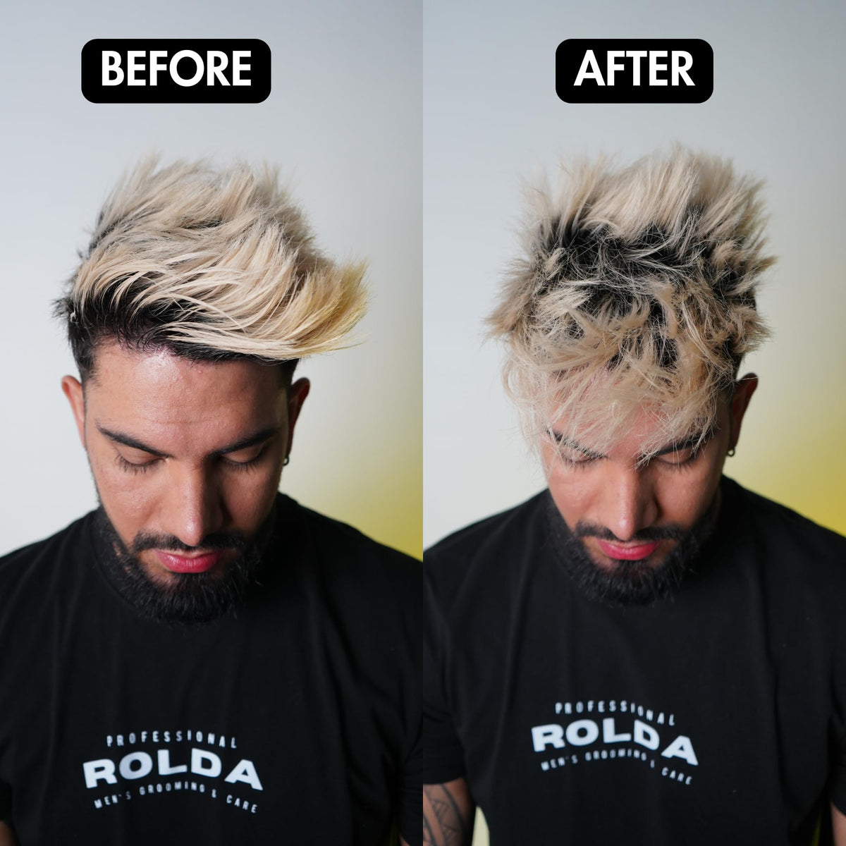Rolda Sunset Pomade argan oil image spotlights hydrating formula for softer, shinier hair.