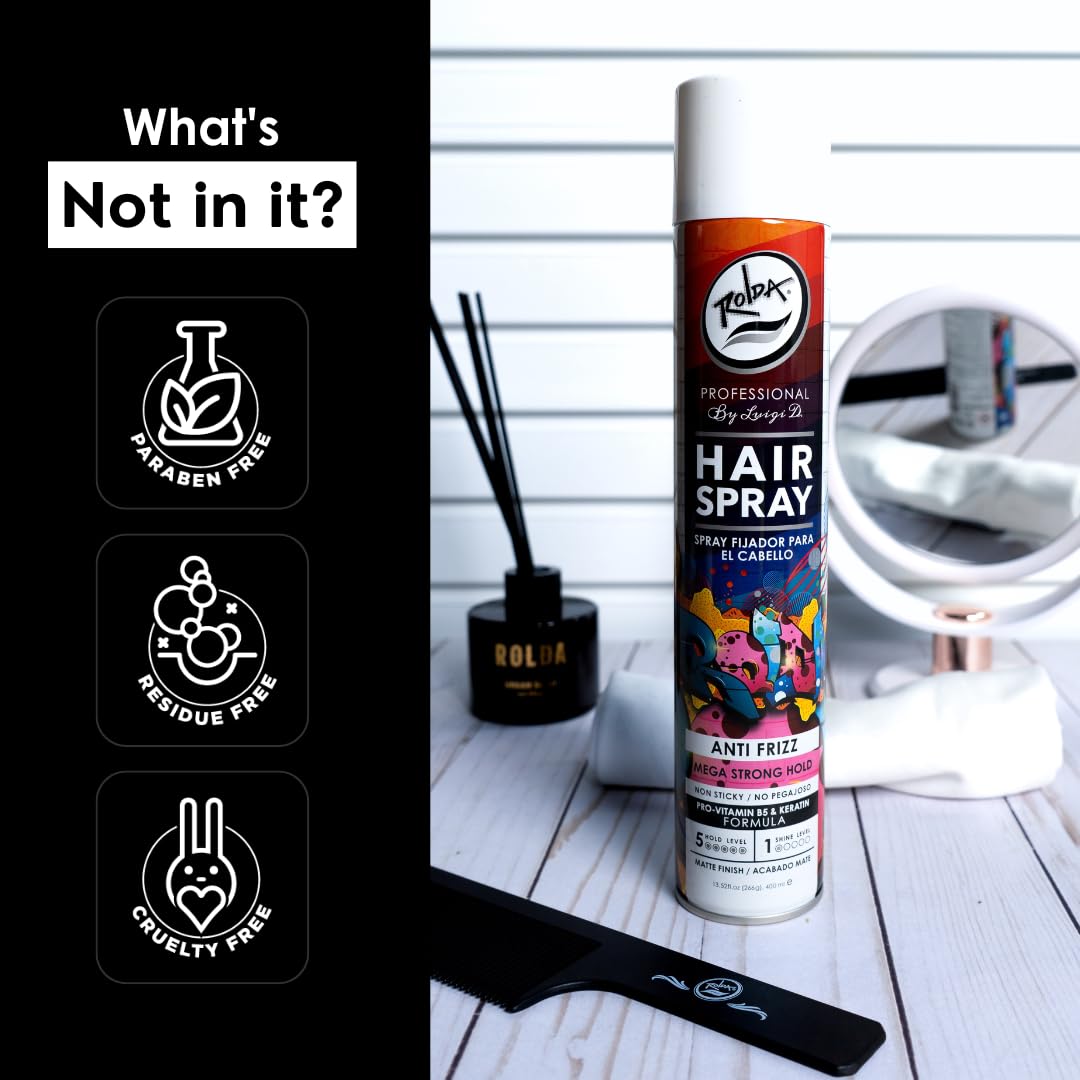 Rolda Urban Hair Spray in use for everyday styling versatility