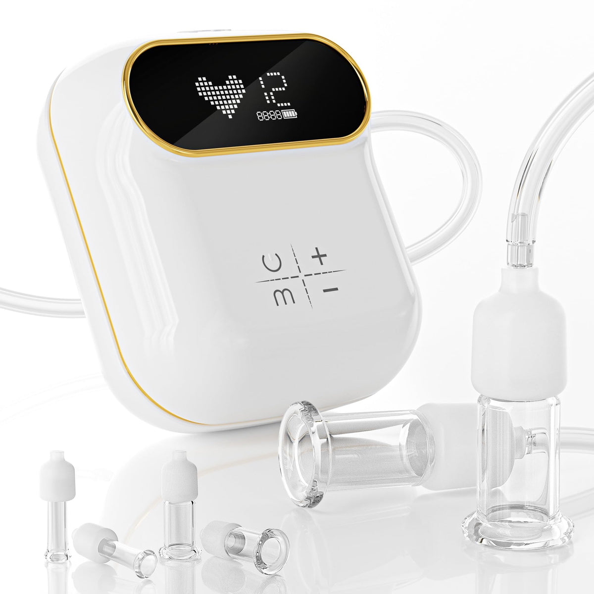 Rolevin 6 piece electric facial cupping set with glass cups for versatile rejuvenation